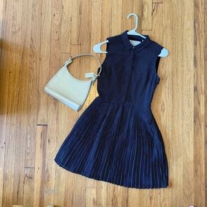 Jack Wills Navy & Cream Polka Dot Dress